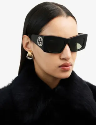 GUCCI GG1842S Butterfly-Frame Acetate Sunglasses detail 2