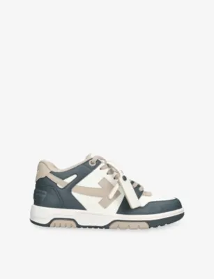 OFF-WHITE C/O VIRGIL ABLOH Out Of Office Leather Trainers - EUR 42 / 8 UK MEN in BLUE OTHER – Mens | Trainers | Lace up trainers