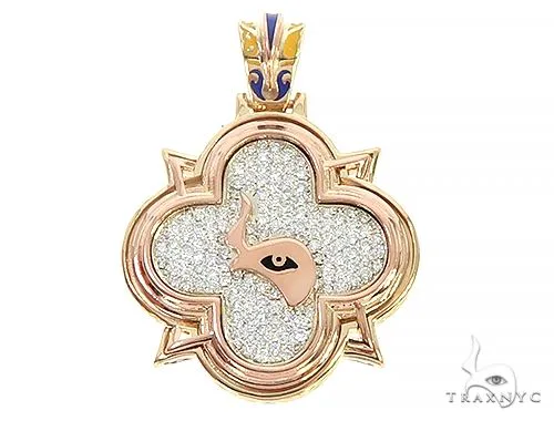RINA - For Him FACTORY Custom For Him Diamond Mini Logo Pendant 65648 in Rose Gold – Pendant