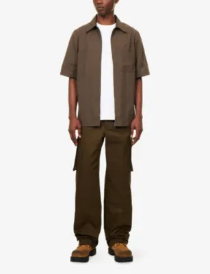 GIVENCHY Zipped Short-Sleeve Woven Shirt detail 2