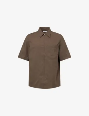 GIVENCHY Zipped Short-Sleeve Woven Shirt