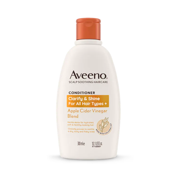 Aveeno Haircare Clarify And Shine+ Apple Cider Vinegar Conditioner 300ml