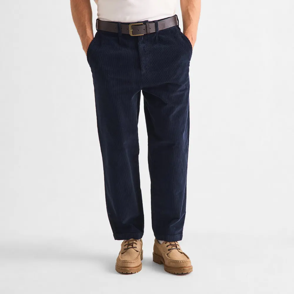 Barbour Men's Corduroy Trousers in Dark Navy NY74, additional product view 3