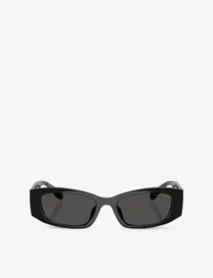 MICHAEL KORS MK2243U Rhodes Rectangle-Frame Acetate Sunglasses in BLACK – Mens | Sunglasses | Rectangle