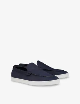 CHRISTIAN LOUBOUTIN Moonboat Suede Loafers - 5.5 in Zaffiro, additional product view 3