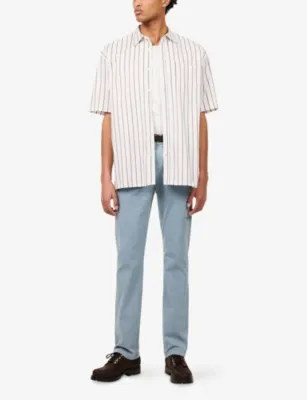 7 FOR ALL MANKIND Luxe Performance Regular Slimmy Straight Cotton Chinos detail 2