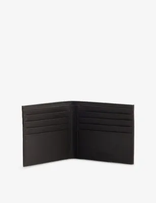 EMPORIO ARMANI Logo-Plaque Billfold Faux-Leather Wallet detail 2