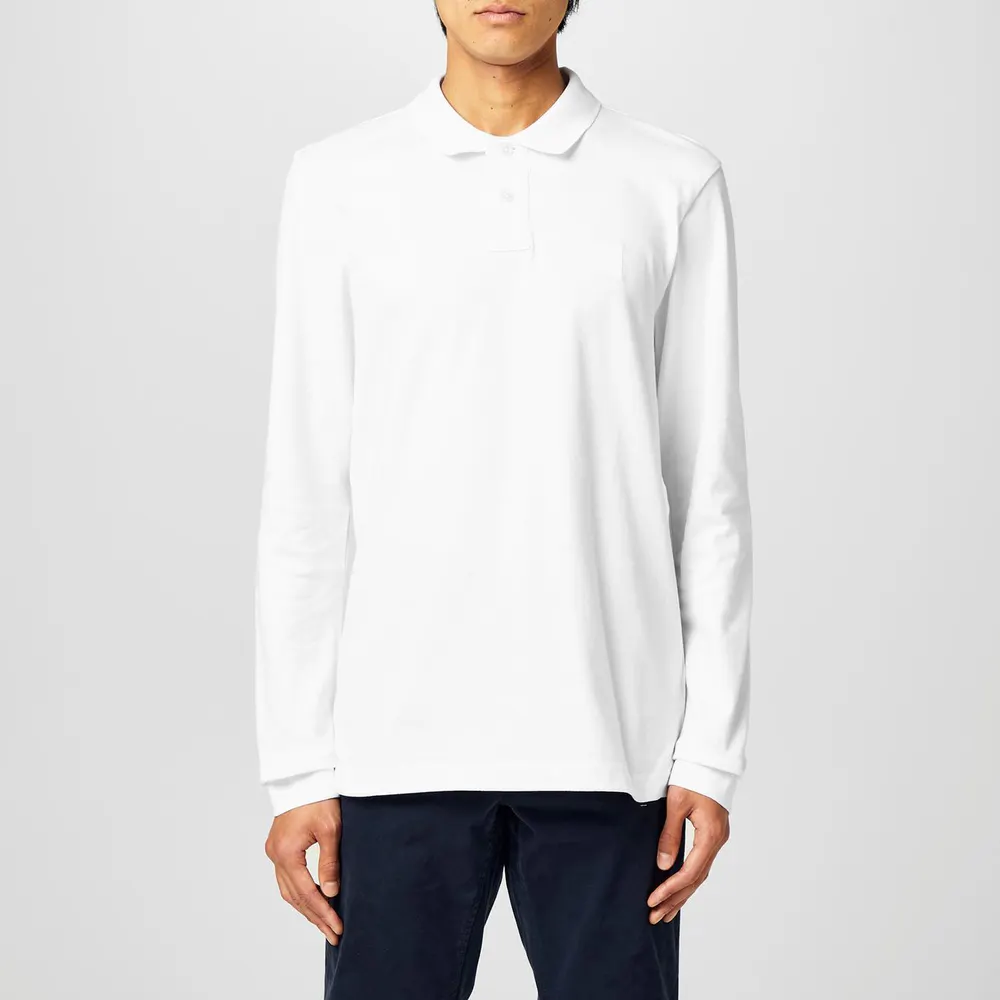 Boss Mens BOSS ORANGE Passerby Premium Cotton Long Sleeve Polo Shirt with Logo Detail detail 3