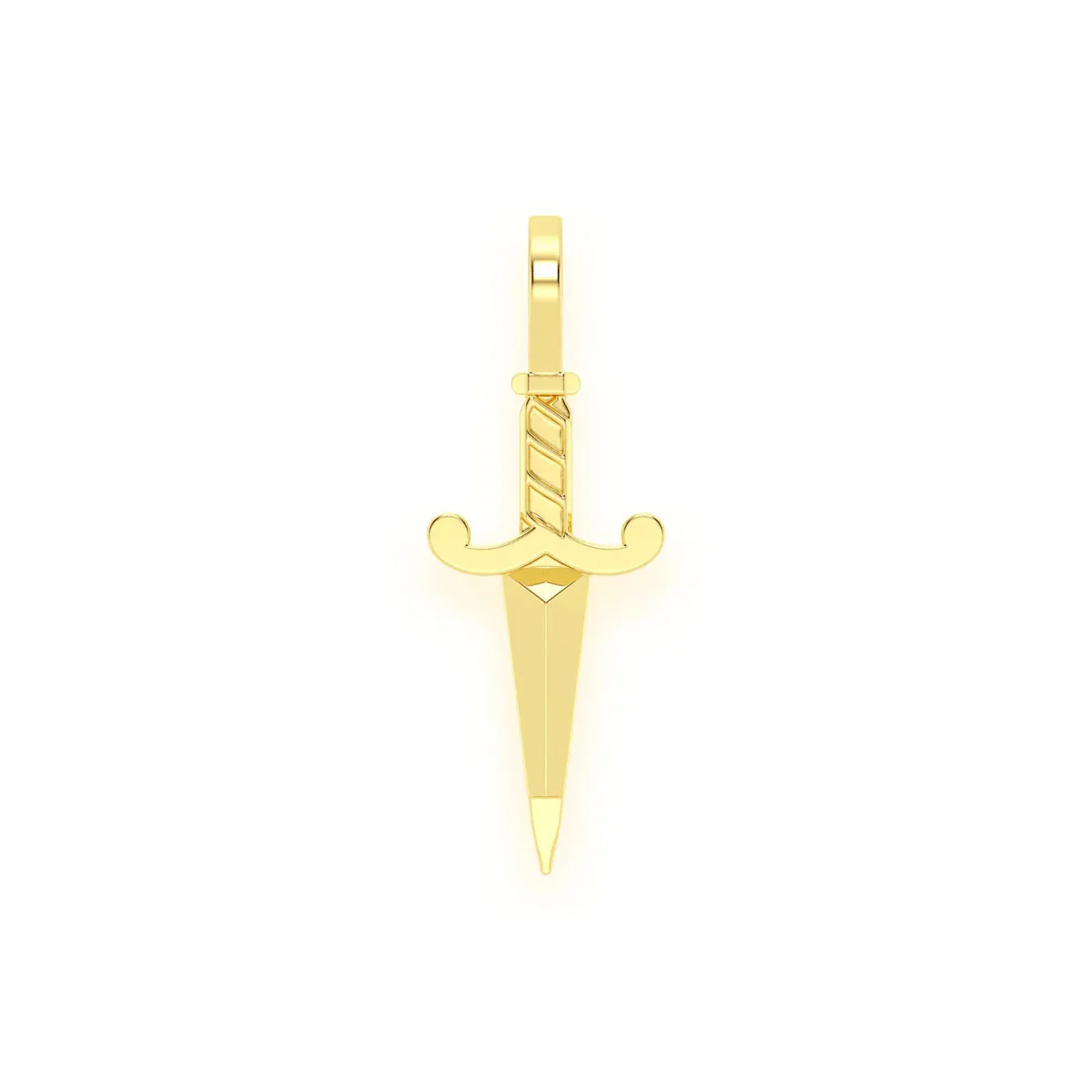 For Him Dagger Pendant in Plain / Yellow Gold – Pendant