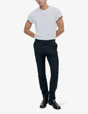 THE KOOPLES Slim-fit straight-leg wool suit trousers detail 2