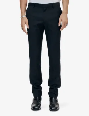 THE KOOPLES Slim-fit straight-leg wool suit trousers detail 3