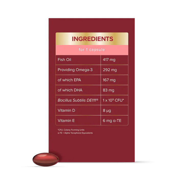 Seven Seas Omega3 Gut Friendly Bacteria 30 Capsules, additional product view 2