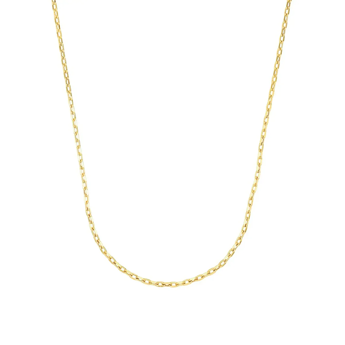 AMOR 9ct Yellow Gold Anchor Chain Necklace - 45cm
