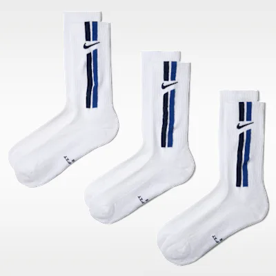 Nike Everyday Elevated Crew Socks (3 Pairs) - Multi-Colour in Multi-Colour – Nike men's and unisex