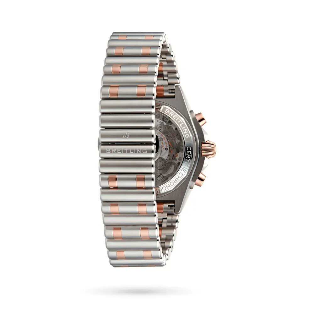 Breitling Chronomat B01 42 Stainless Steel & 18k Red Gold Watch detail 3