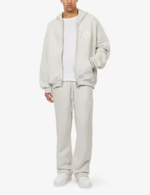 THE COUTURE CLUB Monogram Emblem Relaxed-Fit Cotton-Blend Hoodie detail 2