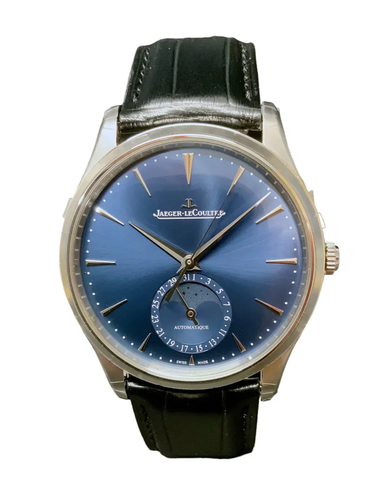 Jaeger-LeCoultre Master Ultra Thin Moon 1368480 — 2022 — Excellent in Blue Baton – Pre-owned watches