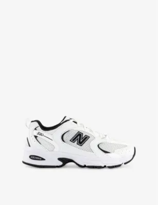 NEW BALANCE MR530 logo-embossed leather and mesh low-top trainers - 8.5 in MUNSELL WHITE – Mens | Trainers | Lace up trainers