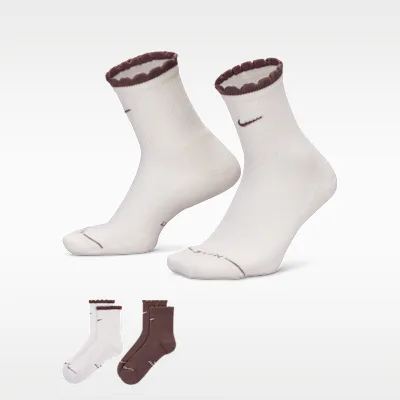 Nike Everyday Elevated Scallop Micro-Crew Socks (2 Pairs) - Multi-Colour in Multi-Colour – Nike men's and unisex