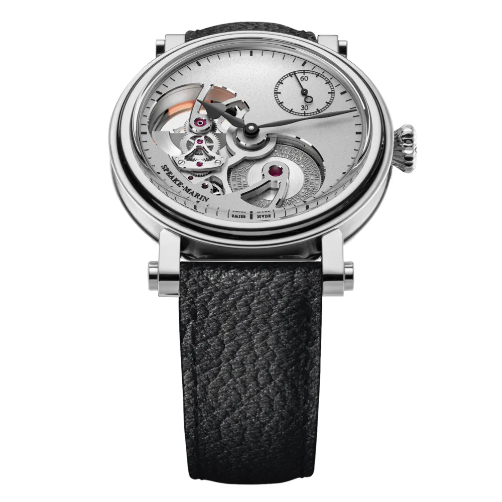 Speake-Marin Openworked Sandblasted Titanium 42mm Mens Watch Silver in Silver, additional product view 2