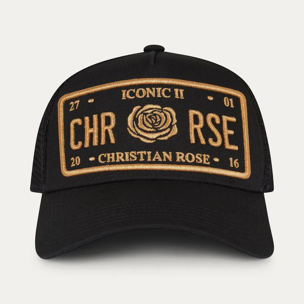 Christian Rose Iconic II Plate Trucker Cap detail 2