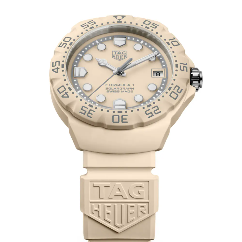 TAG Heuer Formula 1 Solargraph Limited Edition 38mm Unisex Watch Beige detail 3