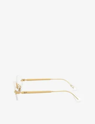 RAY-BAN x A$AP Rocky RB3929V Arista Oval-Frame Metal Eyeglasses detail 2