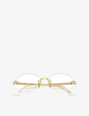 RAY-BAN x A$AP Rocky RB3929V Arista Oval-Frame Metal Eyeglasses detail 3
