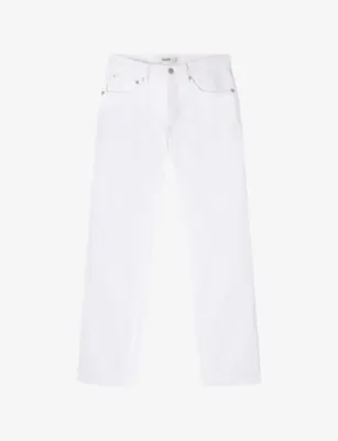 SANDRO Tapered-Leg Mid-Rise Denim Jeans