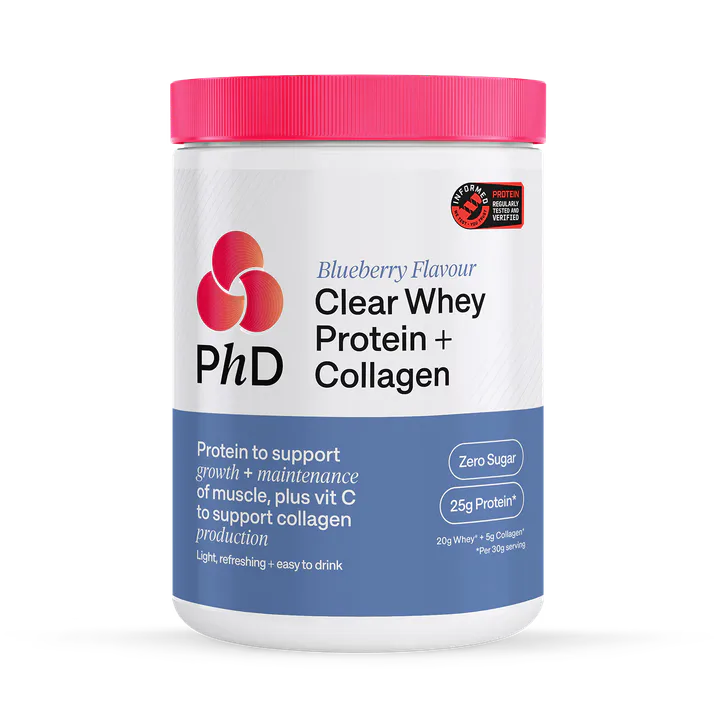 PhD Powder Clear Whey Collagen Blueberry 300 g