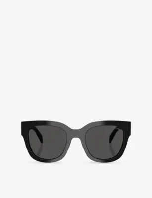 PRADA PR C04S Square-Frame Acetate Sunglasses