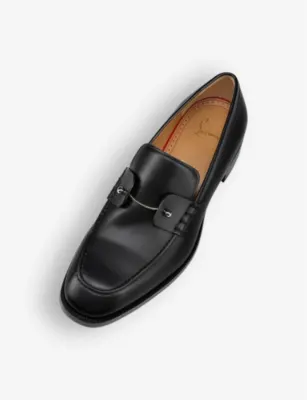 CHRISTIAN LOUBOUTIN Chambelimoc Calf-Leather Derby Shoes - EUR 44 / 10 UK MEN in BLACK, additional product view 2