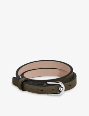 MONTBLANC Horseshoe-Buckle Leather Bracelet