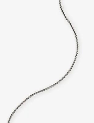 THOMAS SABO Venezia Chain Blackened Sterling-Silver Necklace detail 3