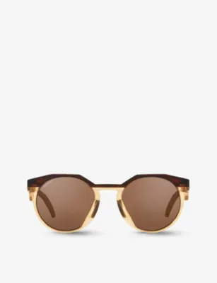 OAKLEY OO9242 round-shape tortoiseshell acetate sunglasses
