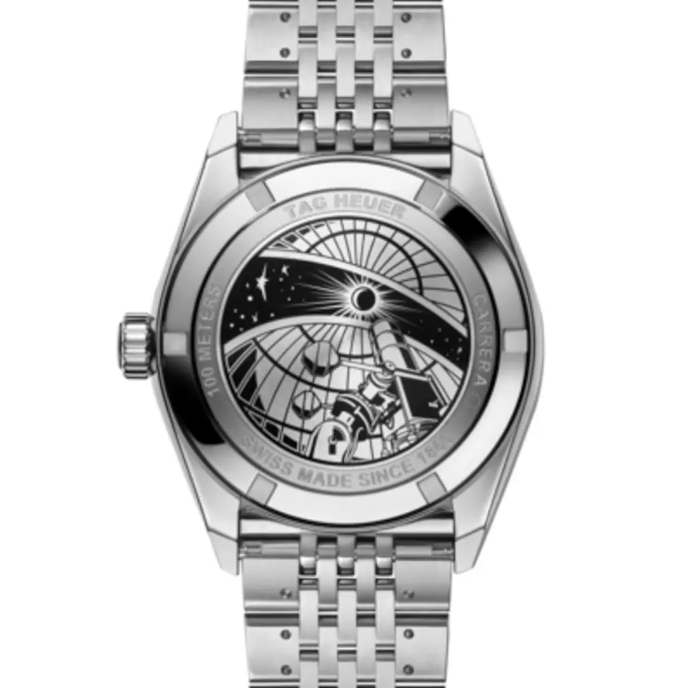 TAG Heuer Carrera Astronomer 39mm Mens Watch Silver detail 3