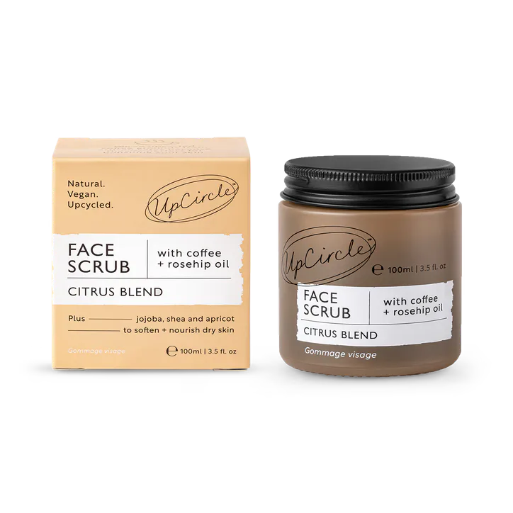 UpCircle Face Scrub Citrus with Coffee + Rosehip Oil 100ml detail 2