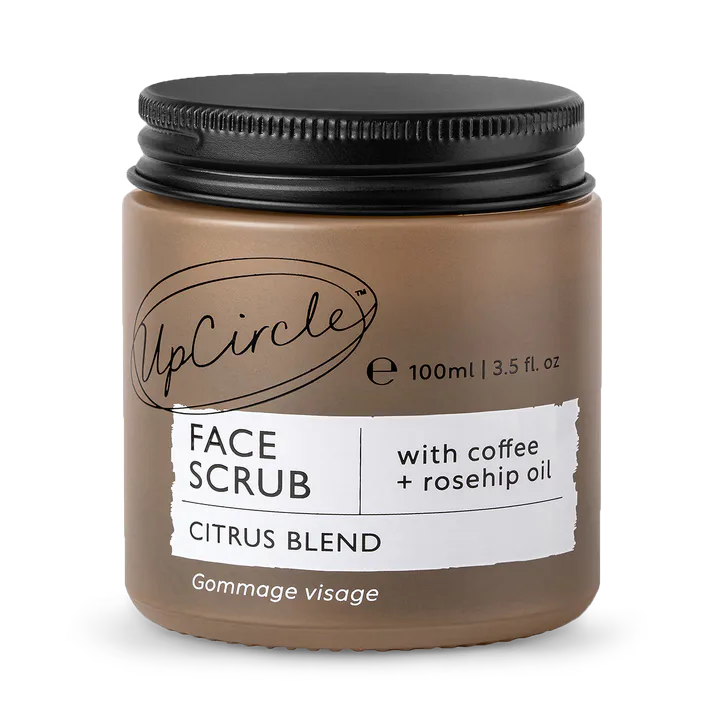 UpCircle Face Scrub Citrus with Coffee + Rosehip Oil 100ml