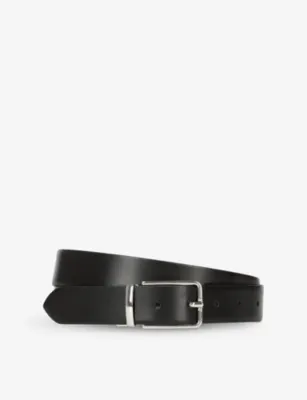 THE KOOPLES Rectangular-Buckle Leather Belt - M