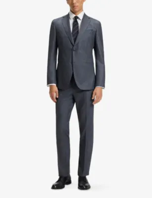BOSS Single-Breasted Notch-Lapel Wool Blazer detail 2
