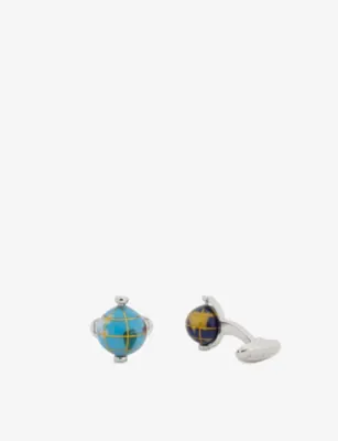 PAUL SMITH Spinning Globe Copper and Zinc Cufflinks