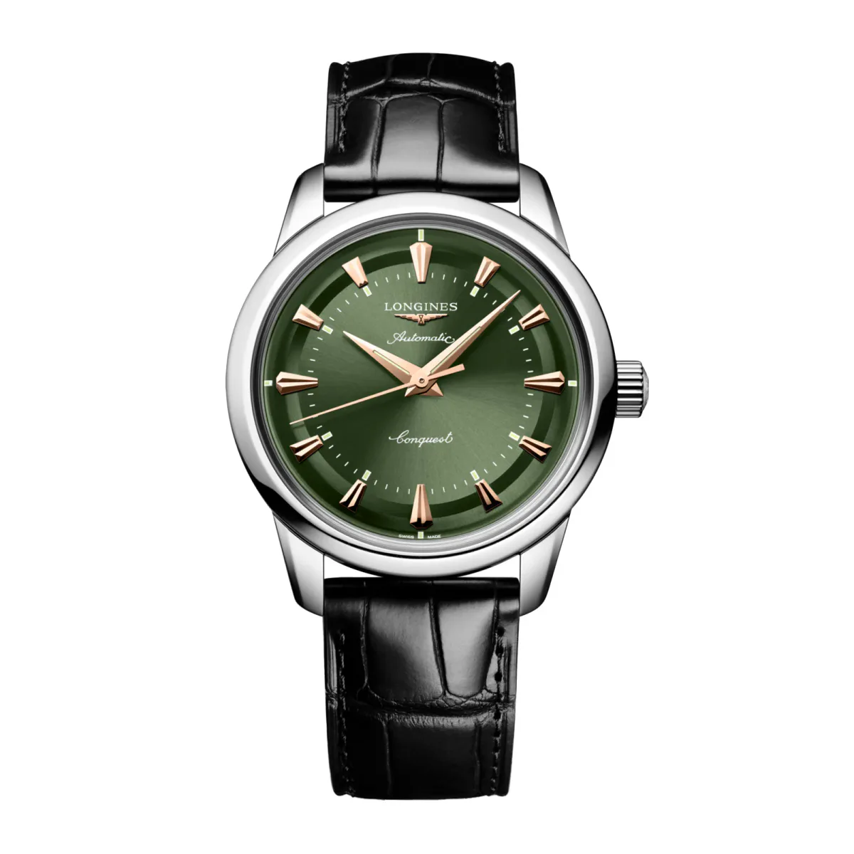 Longines Conquest Heritage 38mm Mens Watch Green