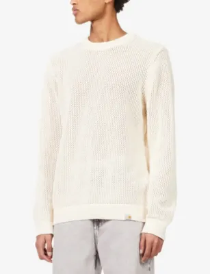 CARHARTT WIP Stockton Crochet Cotton-Blend Jumper detail 3