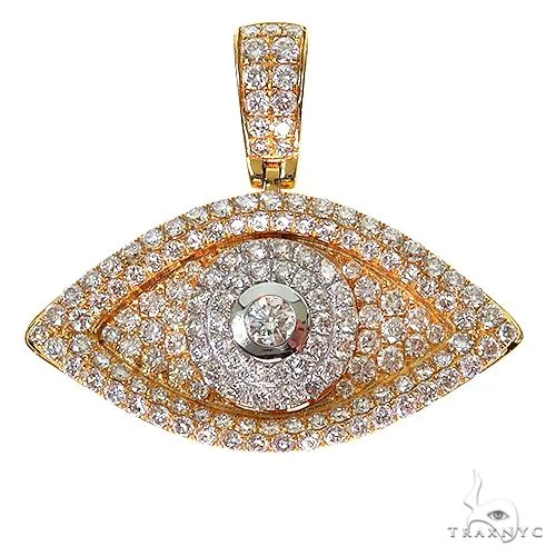 JALGAS - AMERICAS GOLD Diamond Evil Eye Pendant 69711 in Yellow – Pendant