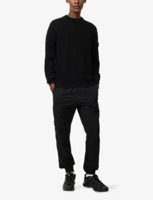 STONE ISLAND Ribbed Compass-Badge Cotton Jumper detail 2
