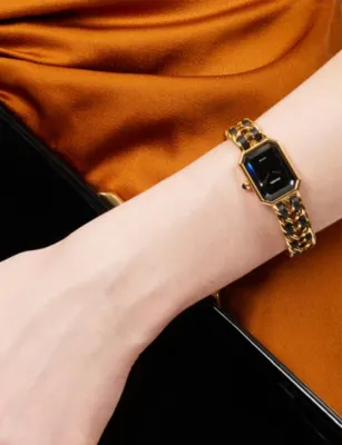 THIS OLD THING LONDON Pre-Loved Chanel Premiere Large Gold-Plated Stainless-Steel Quartz Watch in GOLD, additional product view 2