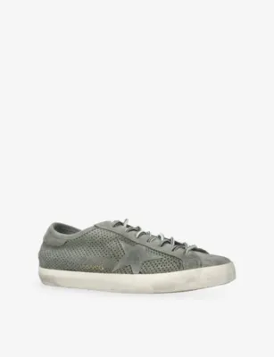 GOLDEN GOOSE Super Star 35567 Perforated Suede Trainers - EUR 45 / 11 UK MEN in GREY, additional product view 3