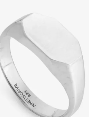 NINETWOFIVE Tariq Sterling-Silver Signet Ring - M detail 3