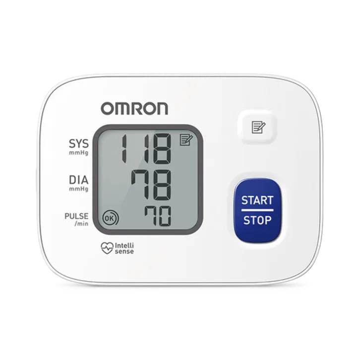 Omron Wrist Bpm (Hem-6161-E) White/Grey Rs2