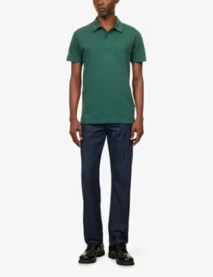 SUNSPEL Riviera Short-Sleeve Cotton Polo Shirt detail 2
